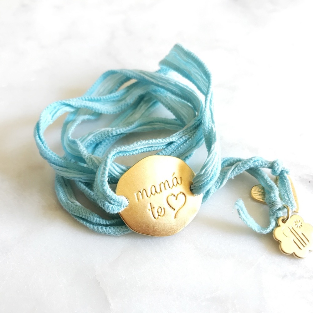 Gold and Blue Women's Bracelet